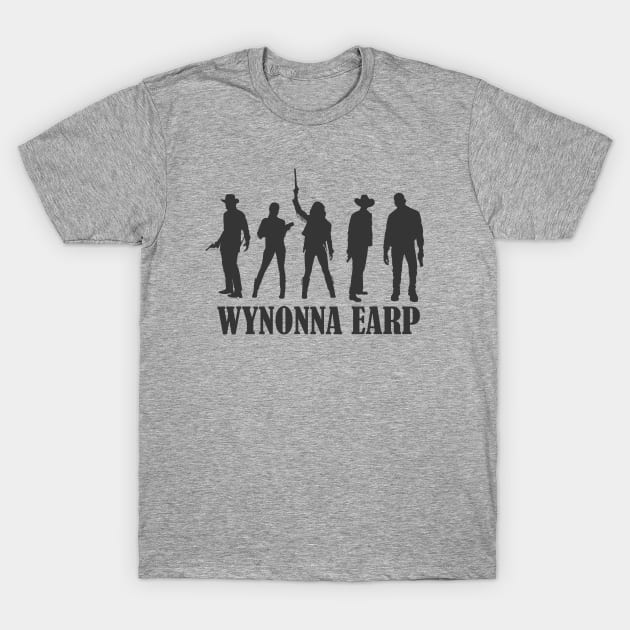 Wynonna Earp Cast Silhouette (Light Backgrounds) T-Shirt by scrappydogdesign